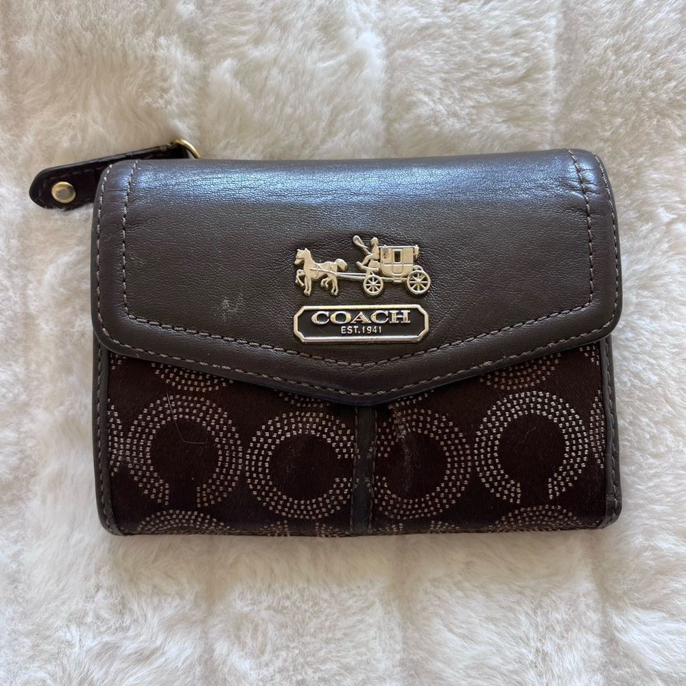Coach Brown Bifold Wallet